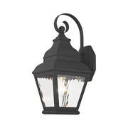 Exeter Small Outdoor Wall Lantern in Black