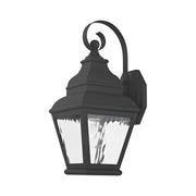 Exeter Small Outdoor Wall Lantern in Black