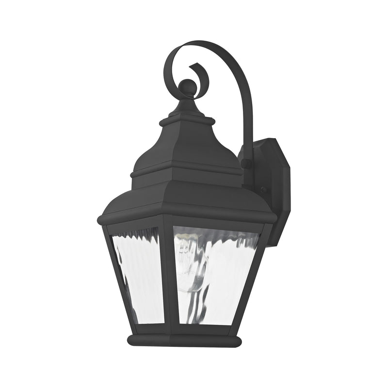 Exeter Small Outdoor Wall Lantern in Black