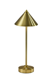 Ritchie LED Cordless Table Lamp in Antique Brass