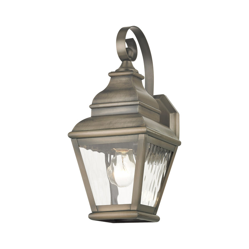 Exeter Small Outdoor Wall Lantern in Vintage Pewter
