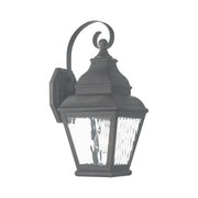 Exeter Small Outdoor Wall Lantern in Charcoal