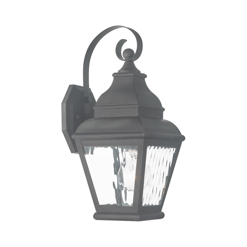 Exeter Small Outdoor Wall Lantern in Charcoal