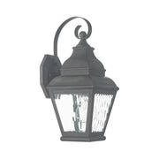 Exeter Small Outdoor Wall Lantern in Charcoal