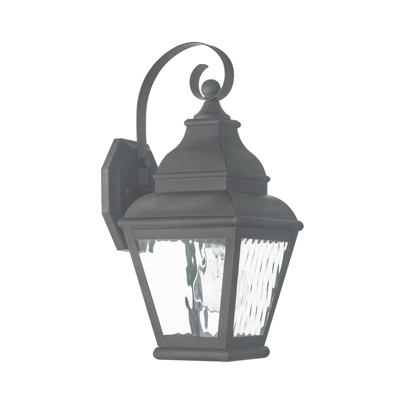 Exeter Small Outdoor Wall Lantern in Charcoal