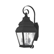 Exeter 2-Light Medium Outdoor Wall Lantern in Black