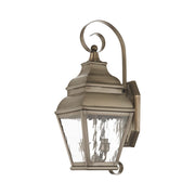 Exeter 2-Light Medium Outdoor Wall Lantern in Vintage Pewter