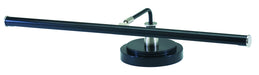 Upright Piano Lamp 19 Inch LED in Black with Satin Nickel Accents