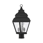 Exeter 2-Light Outdoor Post Light in Black