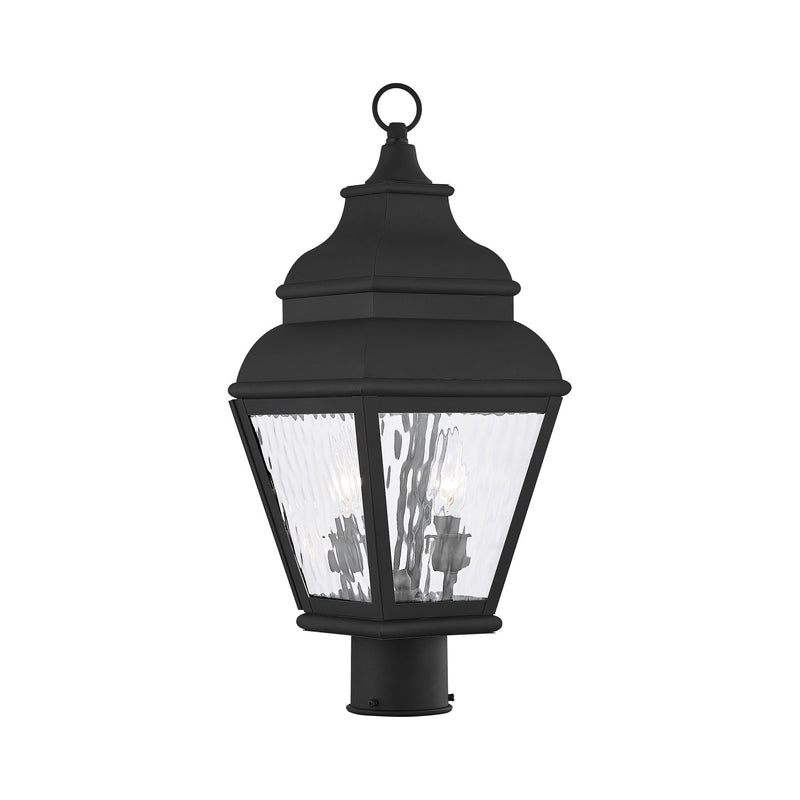 Exeter 2-Light Outdoor Post Light in Black