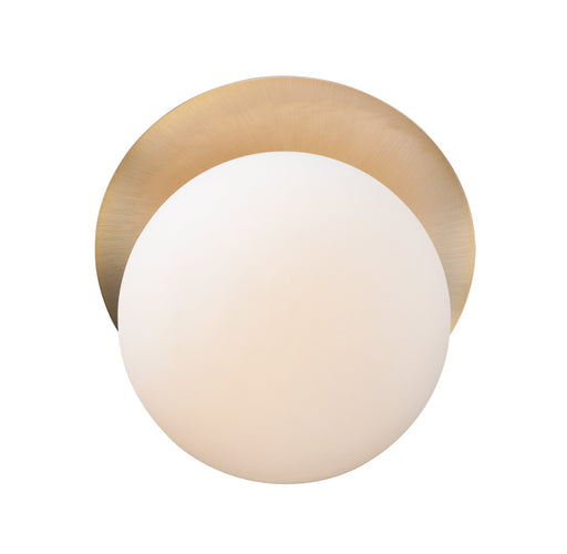 Vesper 7" 1 Light Wall Sconce in Satin Brass / Black