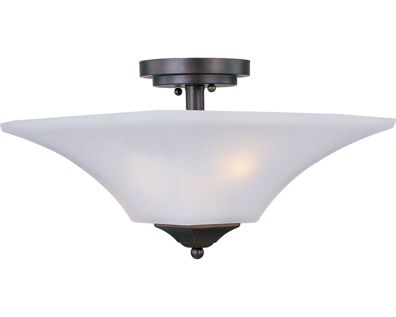 20091FTOI - Aurora 2-Light Semi-Flush Mount in Oil Rubbed Bronze by Maxim Lighting