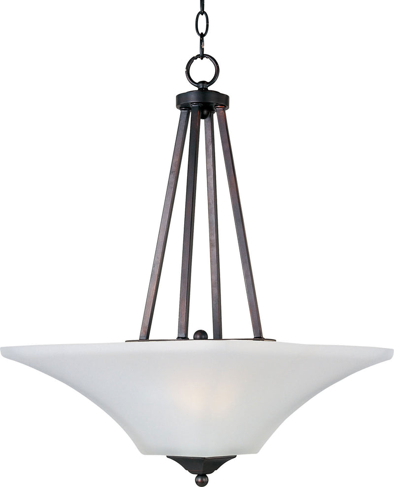 20093FTOI - Aurora 2-Light Invert Bowl Pendant in Oil Rubbed Bronze by Maxim Lighting