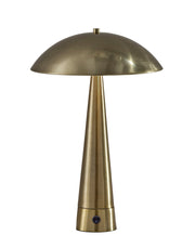 Vortex 2-Light Table Lamp in Antique Brass