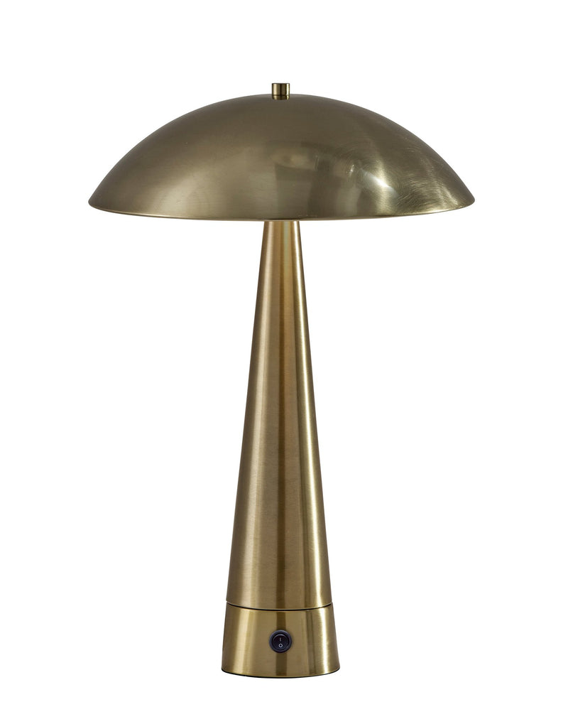 Vortex 2-Light Table Lamp in Antique Brass