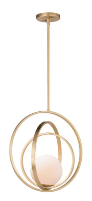 Coronet 17.5" Pendant in Satin Brass