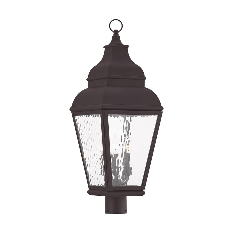 Exeter 3-Light Large Outdoor Post Light in Bronze