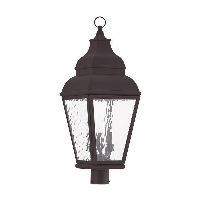 Exeter 3-Light Large Outdoor Post Light in Bronze