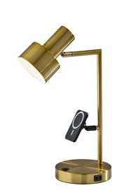 Rowe Desk Lamp in Antique Brass