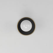 Hollywood 1 Light Wall Sconce in Black / Natural Aged Brass