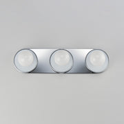 Hollywood 3 Light Bath Vanity in Black / Polished Chrome