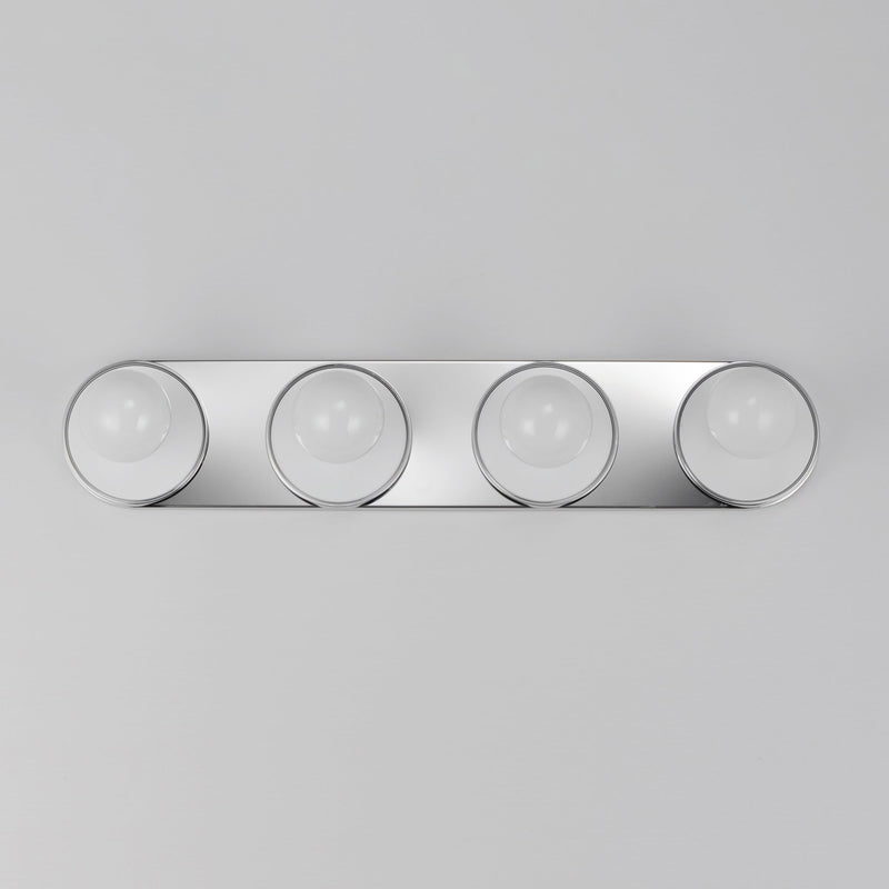 Hollywood 4 Light Bath Vanity in Polished Chrome