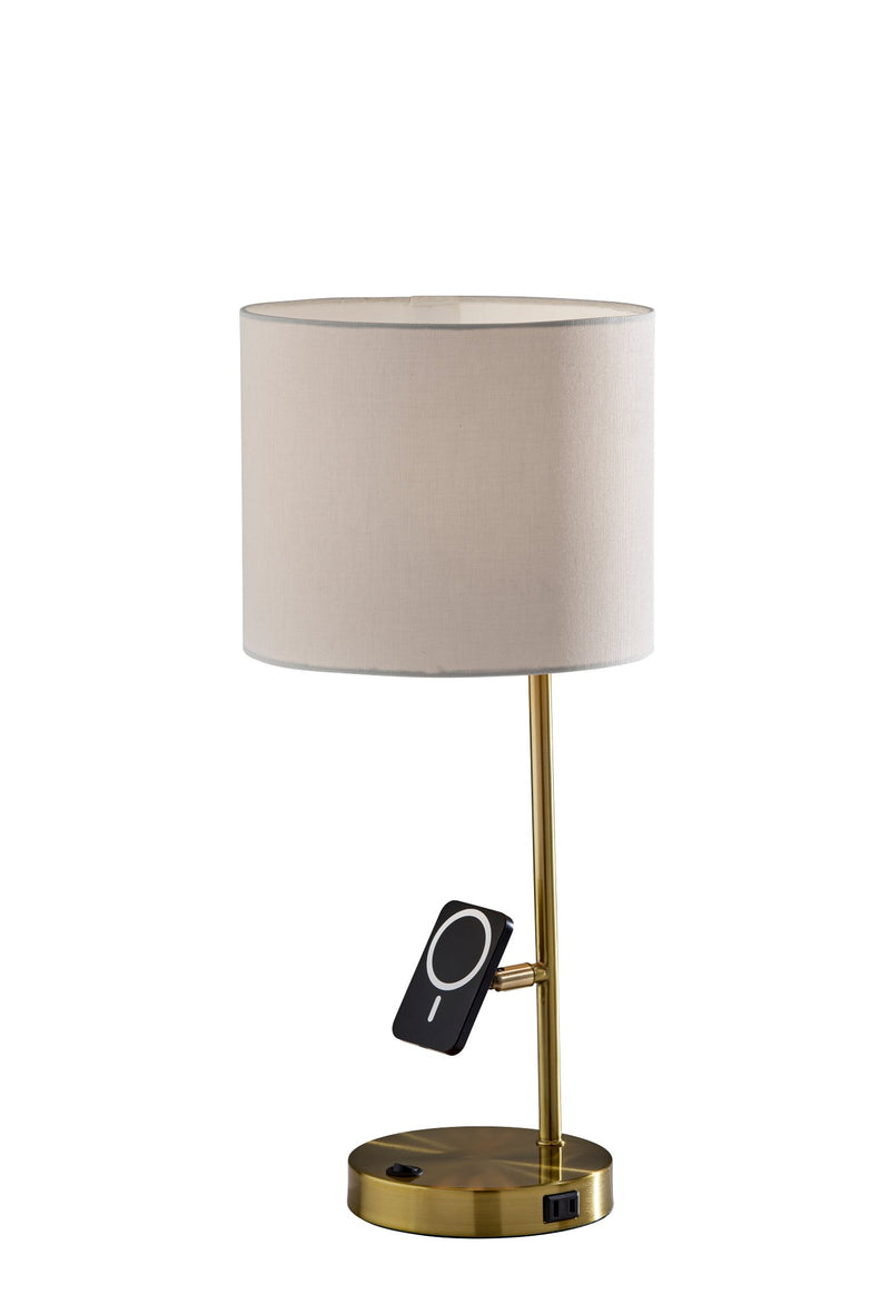 Wyatt Desk Lamp in Antique Brass