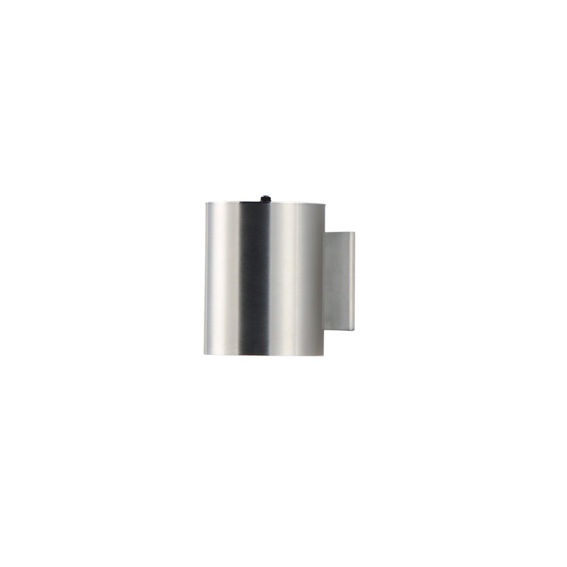 Outpost 1 Light 7.25" Tall Outdoor Wall Sconce with Photocell in Brushed Aluminum