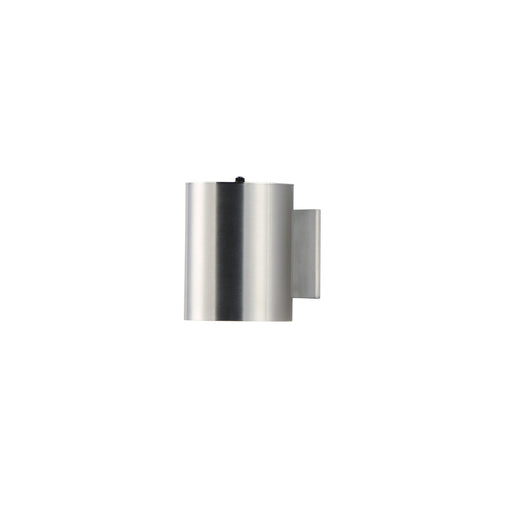 Outpost 1 Light 7.25" Tall Outdoor Wall Sconce with Photocell in Brushed Aluminum