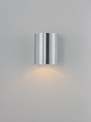 Outpost 1 Light 7.25" Tall Outdoor Wall Sconce in Brushed Aluminum