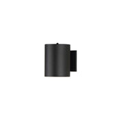 Outpost 1 Light 7.25" Tall Outdoor Wall Sconce with Photocell in Black