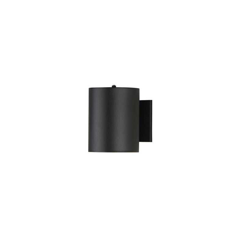 Outpost 1 Light 7.25" Tall Outdoor Wall Sconce with Photocell in Black