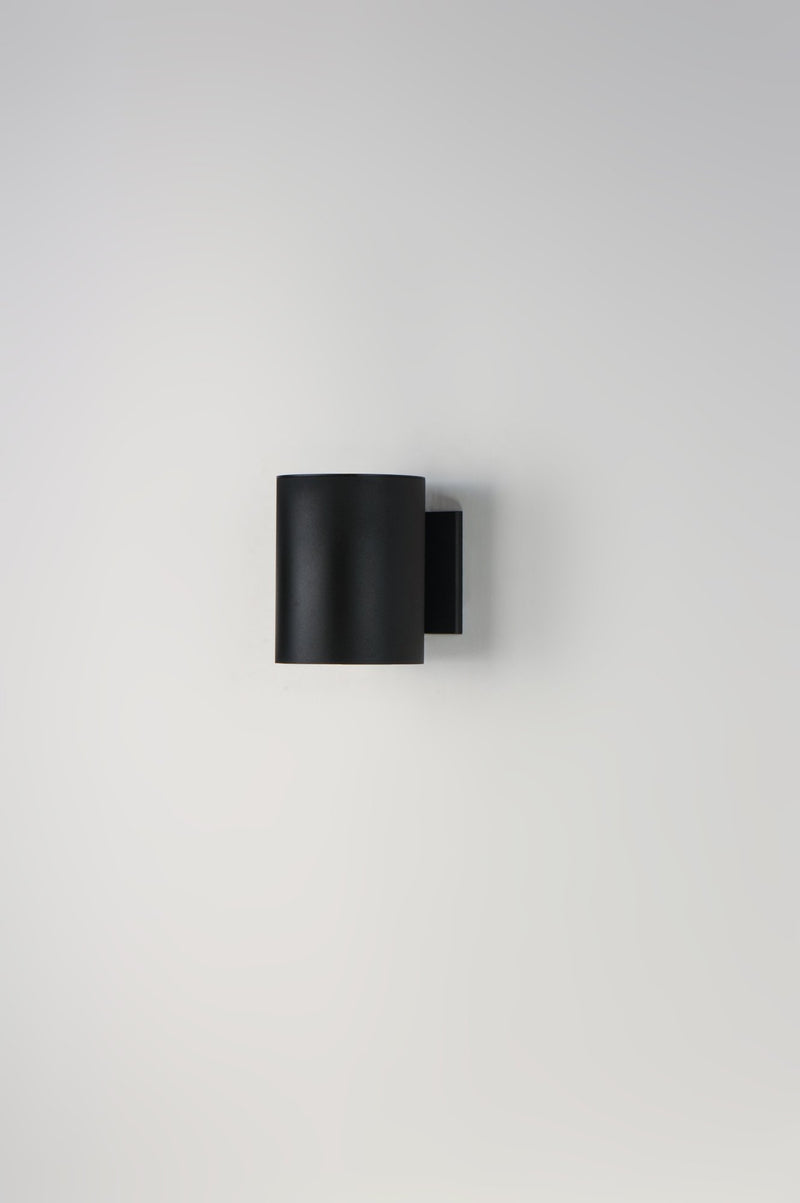 Outpost 1 Light 7.25" Tall Outdoor Wall Sconce in Black
