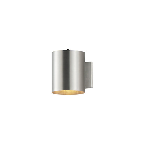 Outpost 1 Light 6" Wide x 7.25" Tall Outdoor Wall Sconce with Photocell in Brushed Aluminum