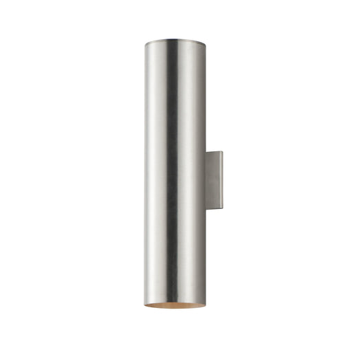 Outpost 2 Light 6" Wide x 22" Tall Outdoor Wall Sconce in Brushed Aluminum