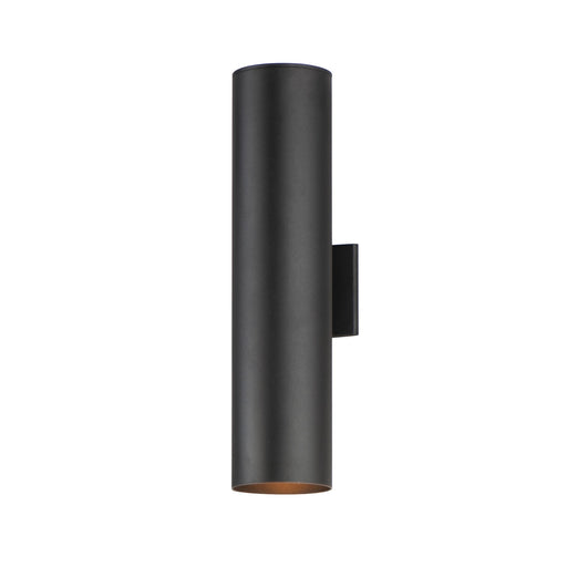 Outpost 2 Light 6" Wide x 22" Tall Outdoor Wall Sconce in Black