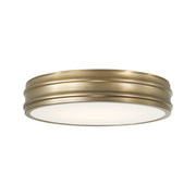 Vale LED Flush Mount in Aged Brass