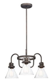 Seafarer 3 Light Chandelier in Oil Rubbed Bronze