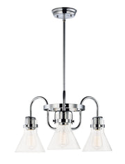 Seafarer 3 Light Chandelier in Polished Chrome