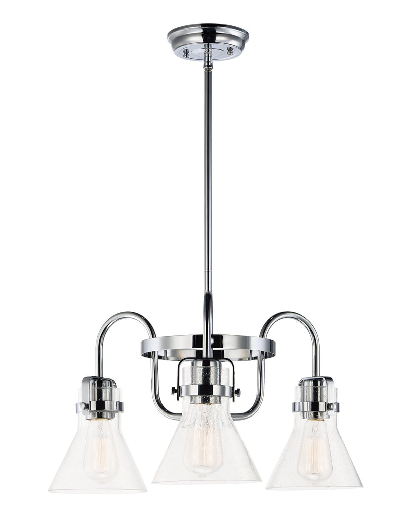Seafarer 3 Light Chandelier in Polished Chrome