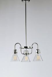 Seafarer 3 Light Chandelier in Polished Chrome