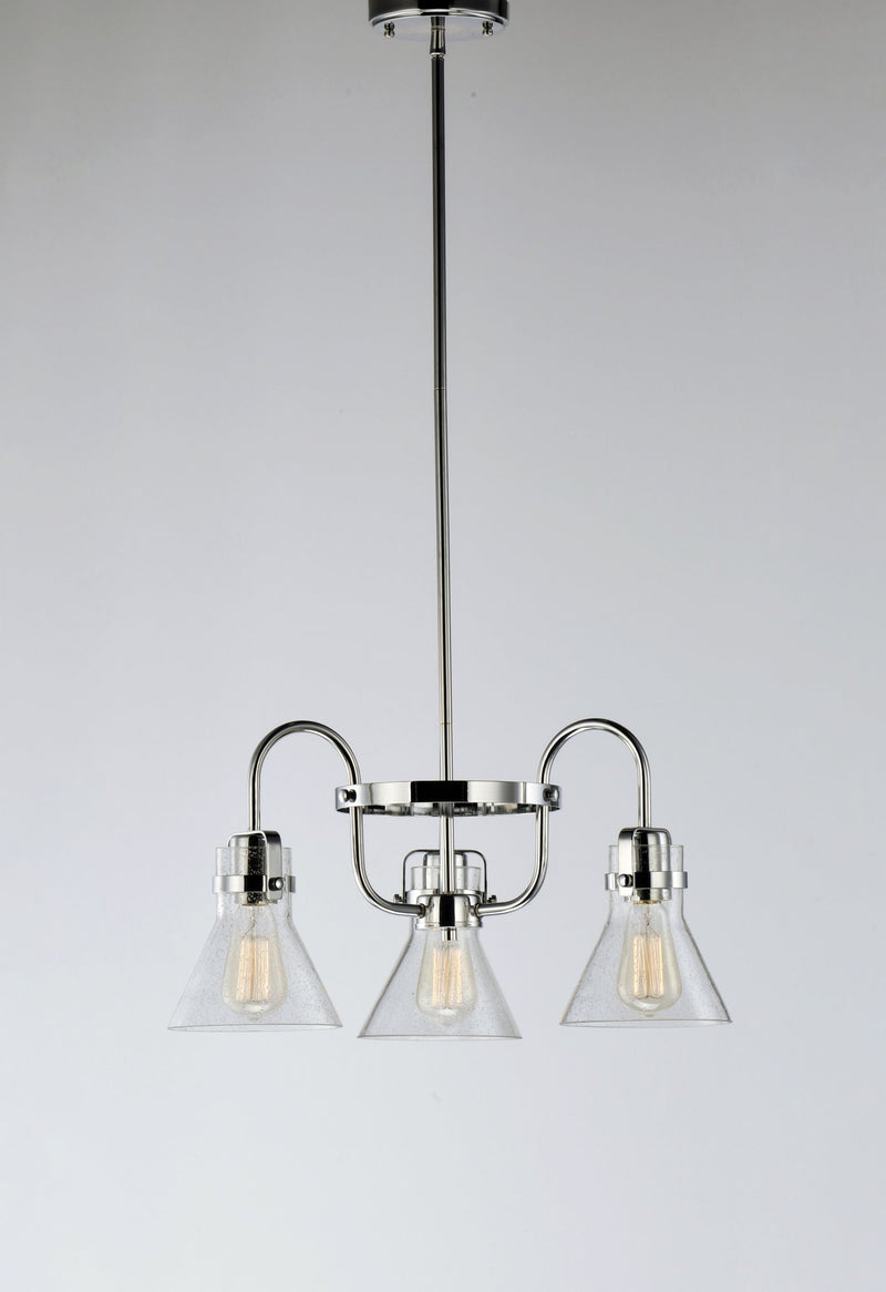 Seafarer 3 Light Chandelier in Polished Chrome