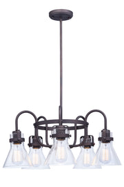 Seafarer 5 Light Chandelier in Oil Rubbed Bronze