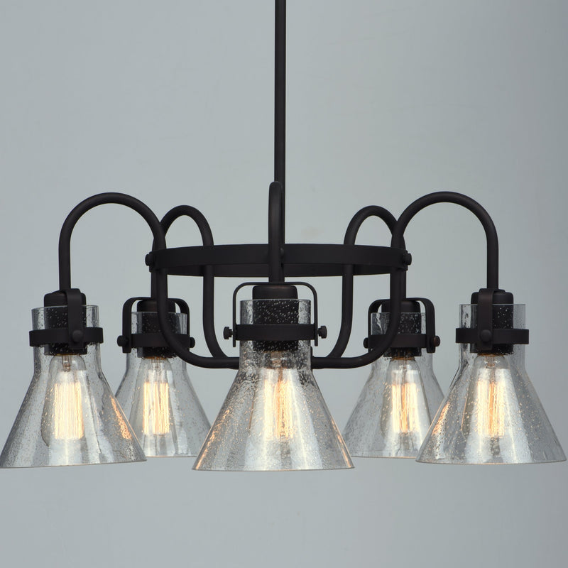 Seafarer 5 Light Chandelier in Oil Rubbed Bronze