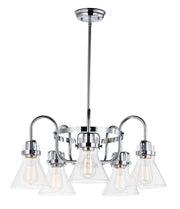 Seafarer 5 Light Chandelier in Polished Chrome