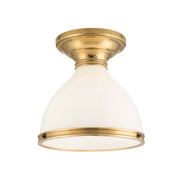 Randolph Semi-Flush Mount in Aged Brass