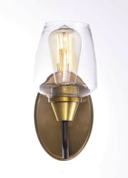 Goblet 9.5" 1 Light Wall Sconce in Bronze / Antique Brass