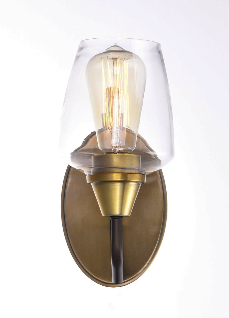 Goblet 9.5" 1 Light Wall Sconce in Bronze / Antique Brass