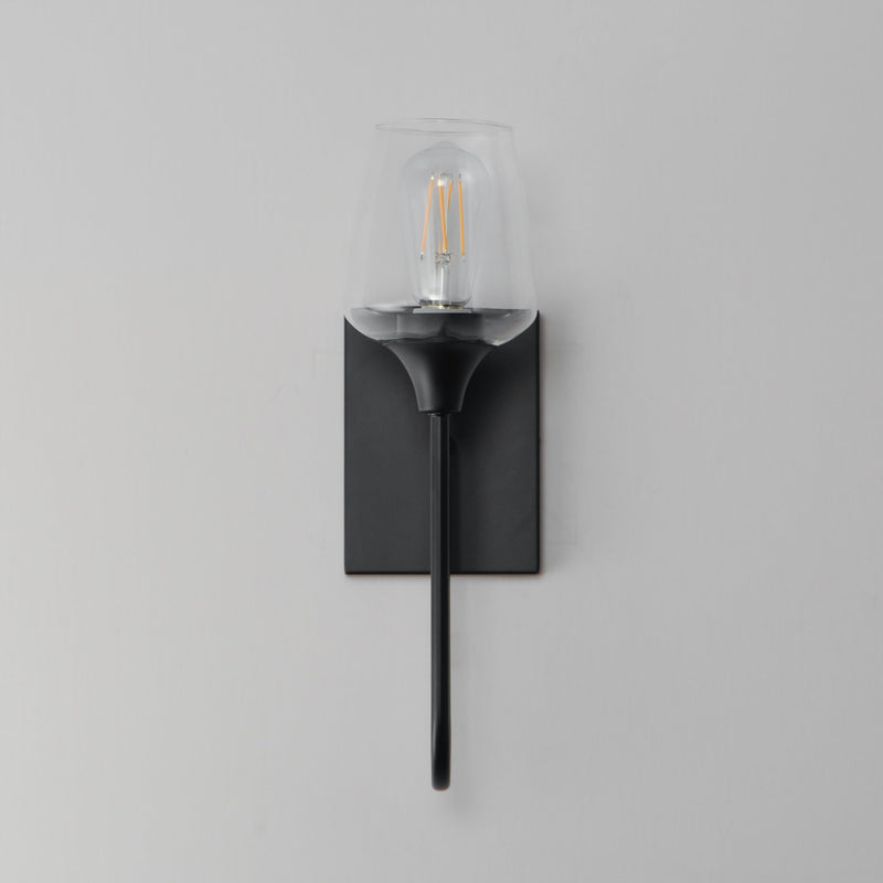 Goblet 15.75" 1 Light Wall Sconce in Black
