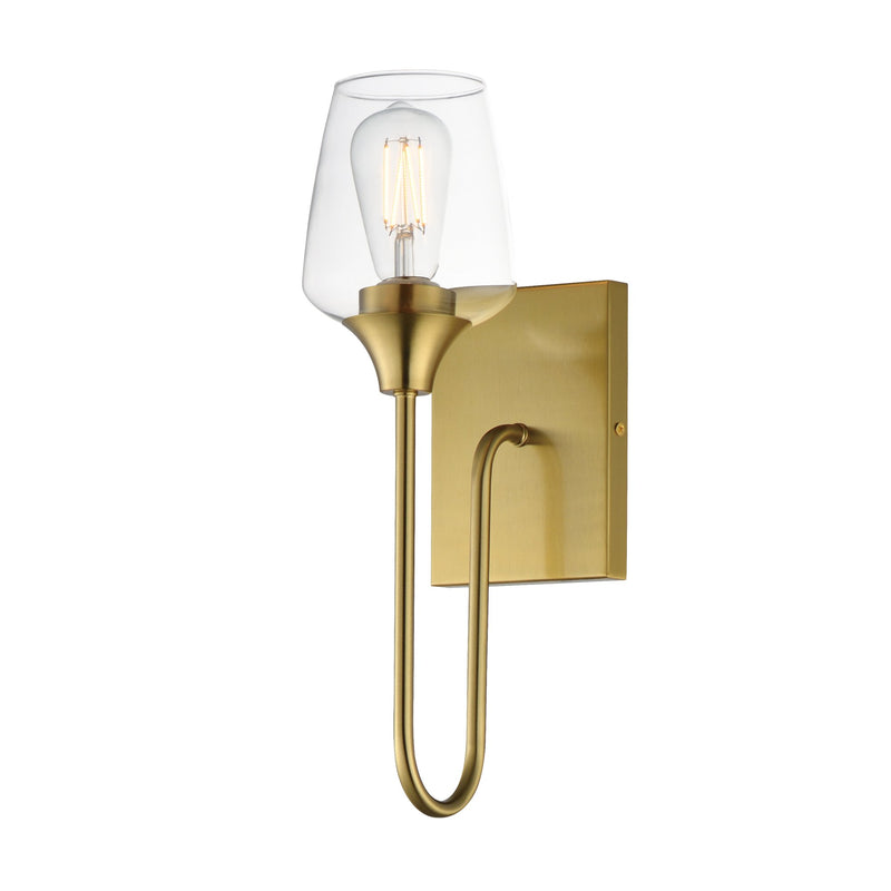 Goblet 15.75" 1 Light Wall Sconce in Natural Aged Brass
